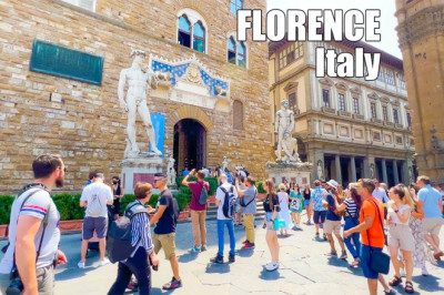 4K FLORENCE, Italy Travel Summer 2022 Firenze Walking Tour