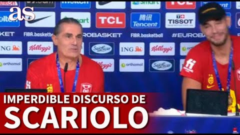 EUROBASKET | Estos 50" de SCARIOLO son para PONÉRSELOS a TODOS los equipos del mundo | Diario AS