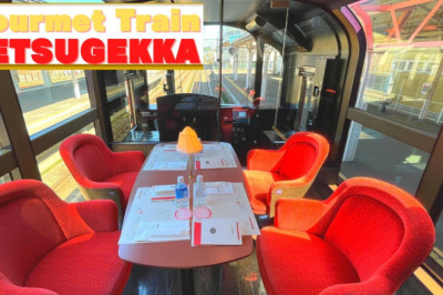 Resort gourmet train in Japan ~French cuisine in the train  #雪月花