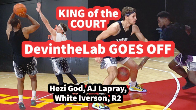 DevintheLab GOES OFF!! King of the Court 1v1 (feat. Hezi God, AJ Lapray, White Iverson, &amp; R2!)