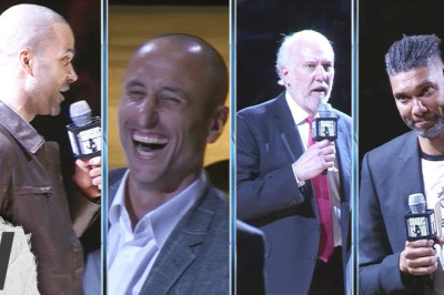 Tony Parker, Gregg Popovich & Tim Duncan Speeches at Manu Ginobili Retirement Ceremony