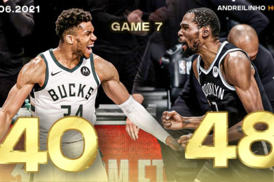 Giannis Antetokounmpo vs Kevin Durant EPIC DUEL! ● ECSF GAME 7 ● 19.06.21 ● Giannis 40 & Durant 48!