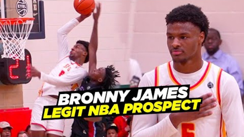 BRONNY JAMES IS A LEGIT NBA PROSPECT NOW!