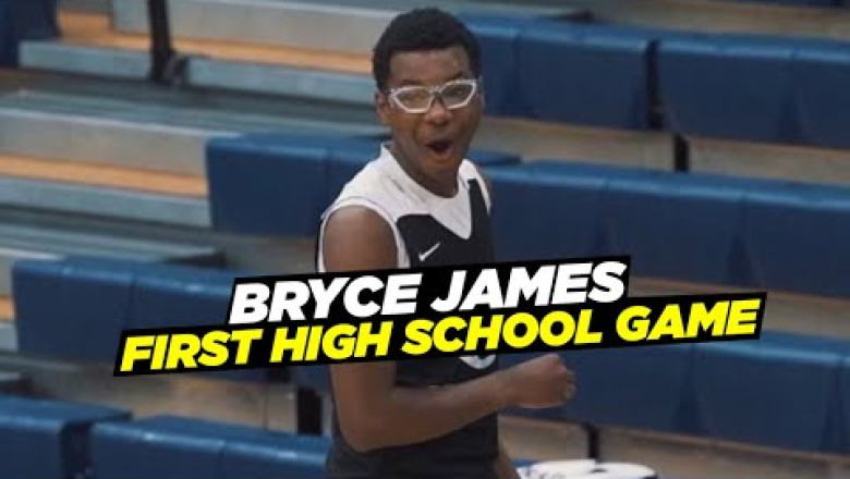 Bryce James FIRST Fall League Game As a High Schooler!