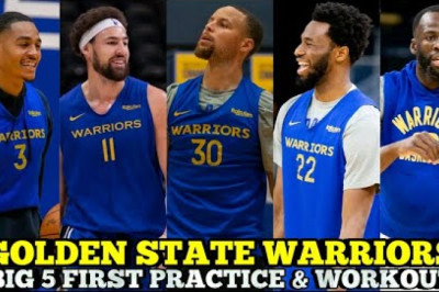 GOLDEN STATE WARRIORS BIG 5 FIRST PRACTICE & WORKOUT | STEPH,KLAY,DRAY,POOLE, & WIGGINS