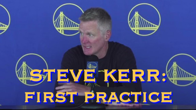 KERR: “We need Andre (Iguodala)…he can still play”; Draymond “looks good”; vets dominated scrimmage