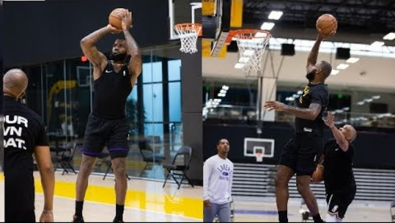 LeBron getting ready for his 20th nba season