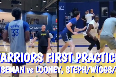 Warriors 1st practice! Wiggins/Kuminga dunk, Steph Curry, Wiseman/Looney, Kerr: Draymond moving well