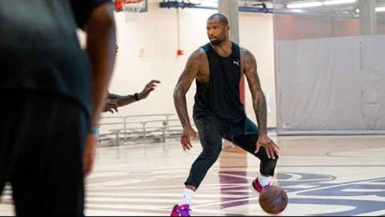 DeMarcus cousins looking slim training 2022