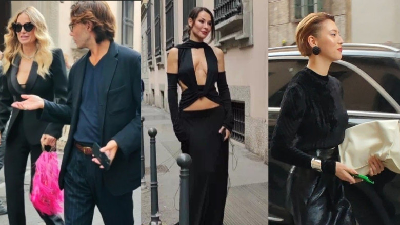 Elegant looks 🇮🇹ARMANI SS23 FW StreetStyleI IRINA SHAYK, Miyoshi Ayaka #michellehunziker