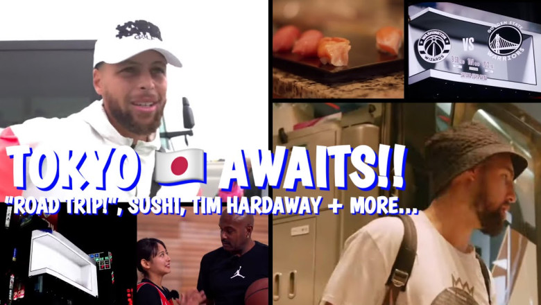 [HD] Steph Curry: “Road trip!”; arrival in Tokyo; Tim Hardaway acts as ambassador for #NBAJapanGames
