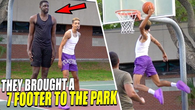 "HE BETTER STEP THE F*** UP!" 7 Footer Pulls Up To The Park And Gets EXPOSED! | 5v5 vs Trash Talkers