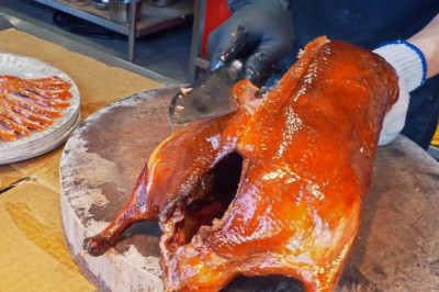 Juicy!Crispy Roasted Cherry Duck, Duck Fat Pancake Making / 酥脆多汁!脆皮櫻桃烤鴨, 鴨油餅皮製作/皇金脆皮烤鴨