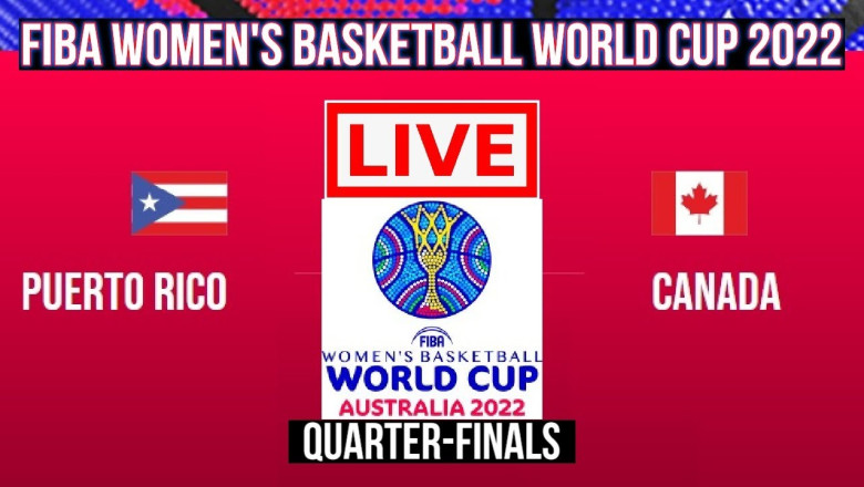 Puerto Rico Vs Canada | Quarter-Finals | FIBA Women's Basketball World Cup 2022 | Live Scoreboard