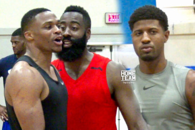 Russell Westbrook, James Harden & Paul George Go At It At Rico Hines UCLA Run