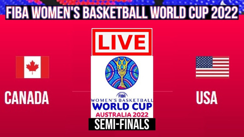 Live: Canada Vs USA | Semi-Finals | FIBA Women's Basketball World Cup   2022 | Live Scoreboard