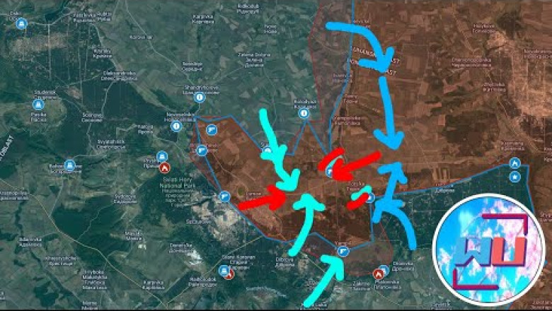 Lyman Counterattack Breaking News. [Analysis of the conflict map of