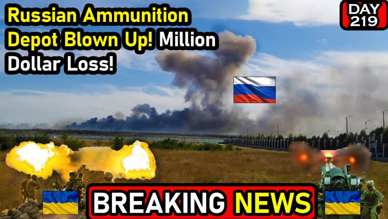 Russian Ammunition Depot Blown Up!  Million Dollar Loss! EU Donates 500 Million Dollars to Ukraine!
