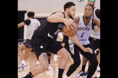 First ever footage of Ben Simmons, Kevin Durant and Kyrie Irving working out together