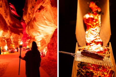 Il ristorante “dentro un vulcano” dove i cibi vengono cotti sulla lava rovente: la scommessa di Bompas and Parr ad AlUla