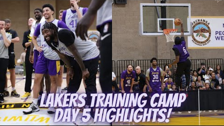 Los Angeles Lakers Training Camp DAY 5 Highlights! Lebron James Russell Westbrook AD &amp; MORE!