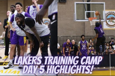 Los Angeles Lakers Training Camp DAY 5 Highlights! Lebron James Russell Westbrook AD & MORE!