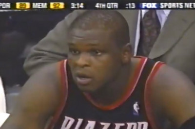 Zach Randolph Trail Blazers 31pts 20rebs vs Grizzlies (2003)