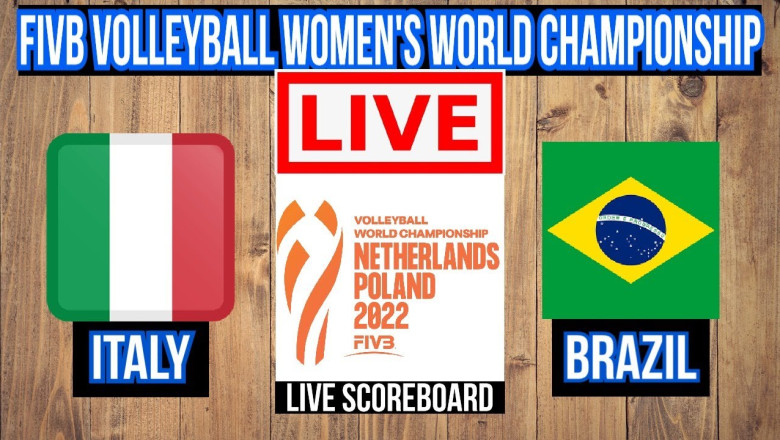 Live: Italy Vs Brazil | FIVB Volleyball Women's World Championship | Live Scoreboard | Play by Play