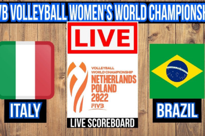 Live: Italy Vs Brazil | FIVB Volleyball Women's World Championship | Live Scoreboard | Play by Play