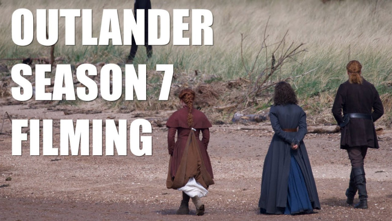The FRASERS hit the beach...OUTLANDER Season 7 Filming BTS!