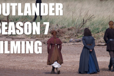 The FRASERS hit the beach...OUTLANDER Season 7 Filming BTS!