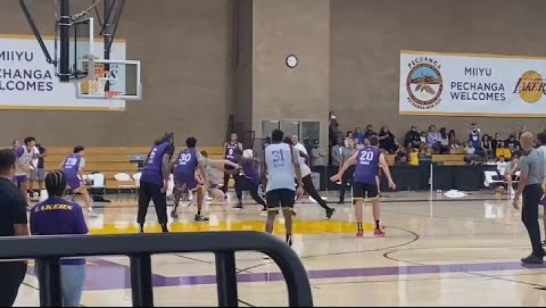 This Happened At Lakers 1st Scrimmage Game Ft. LeBron,Pat Bev,Westbrook...