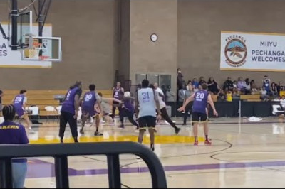 This Happened At Lakers 1st Scrimmage Game Ft. LeBron,Pat Bev,Westbrook...