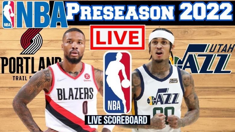 Live: Portland Trail Blazers Vs Utah Jazz | NBA Preseason | Scoreboard | Play by Play | Bhordz TV