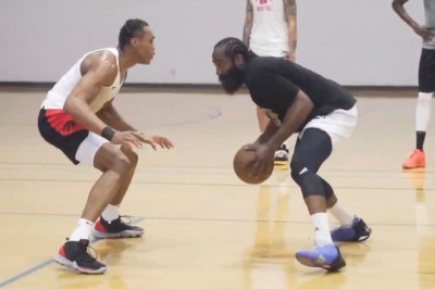 Scottie Barnes shuts down James Harden at Rico Hines private runs
