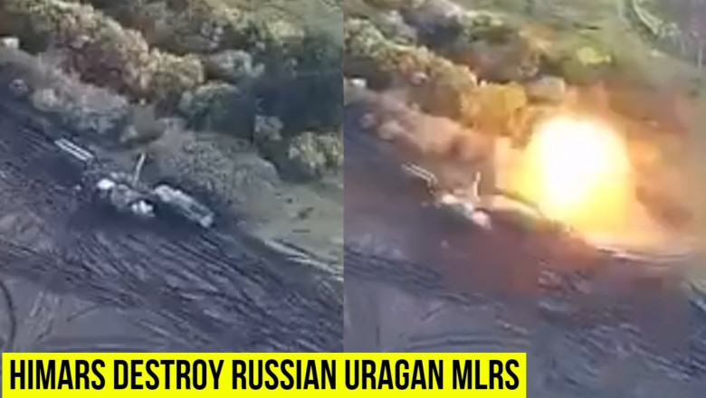 Ukrainian HIMARS Destroy Russian BM-27 Uragan MLRS. | Nexth City