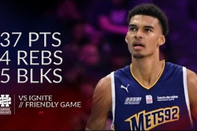 Victor Wembanyama 37 pts 4 rebs 5 blks vs Ignite Friendly Game