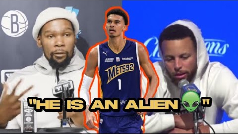 NBA Superstars React to 7'4 18 Year Old Victor Wembanyama 😱