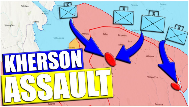 Ukraine STORMS Kherson Defenses, AFU Amphibious Landing Capabilities, Russian Navy Roadblocks