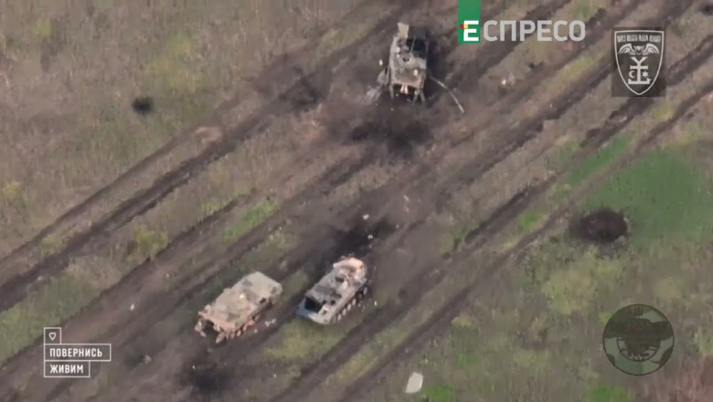 In Donetsk region, fighters of the reconnaissance group K2 54 OMBr destroyed Russian armored vehicles