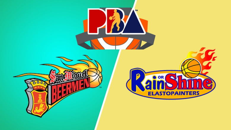 San Miguel Beermen vs Rain or Shine Elasto  PBA Live Scoreboard Interga Sports