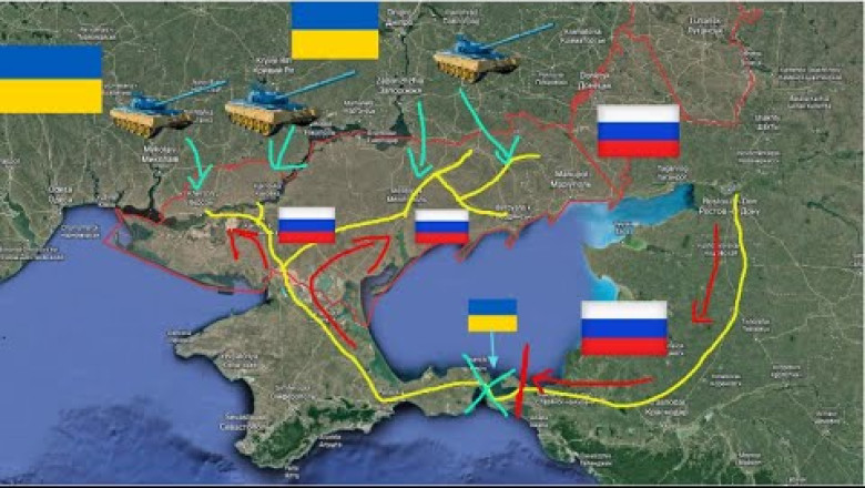 Ukraine War Map Ukraine Attacks Kerch Bridge Cripples Logistics For   Ukraine War Map Ukraine Attacks Kerch Bridge Cripples Logistics For Entire Southern Russian Army 1665294443 B 