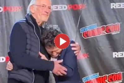 Video Michael J. Fox and Christopher Lloyd were reunited today in New York City at Comic Con