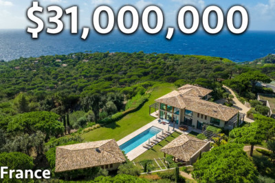 Touring a $31,000,000 St Tropez Mansion With Ocean Views!