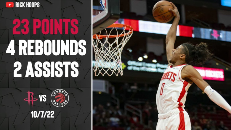 Jalen Green ELECTRIC Full Highlights vs Toronto Raptors [10/7/22]