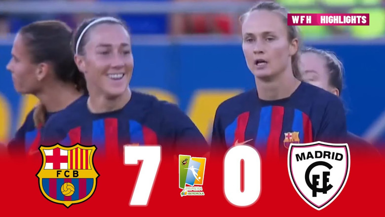 Barcelona vs Madrid CFF Femenino 7-0 | Highlights | Premira Iberdola | Resumen 2022-23