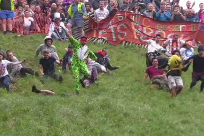 Cheese Rolling at Cooper's Hill, Gloucestershire - 2016