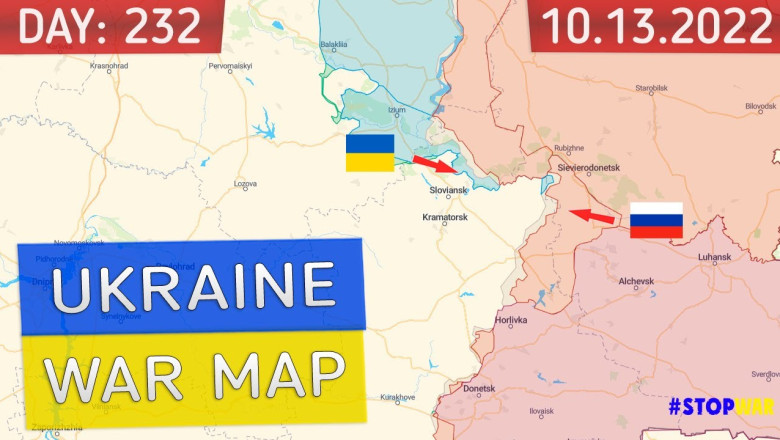 Latest Updates Ukraine - Russia war map 13 October 2022 - 232 days