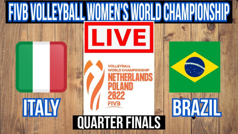 Live: Italy Vs Brazil | FIVB Volleyball Women's World Championship | Semifinals | Live Scoreboard