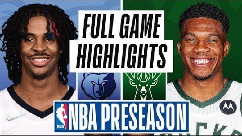 Memphis Grizzlies vs Milwaukee Bucks Full Game Highlights | NBA Preseason 2022-2023
